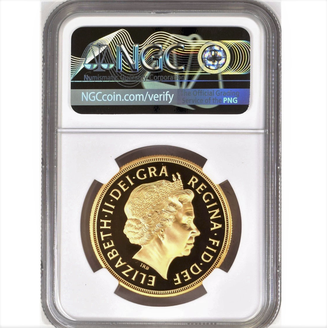 2002 イギリス 5ポンド 金貨 ゴールデンジュビリー 即位50周年記念 NGC ...